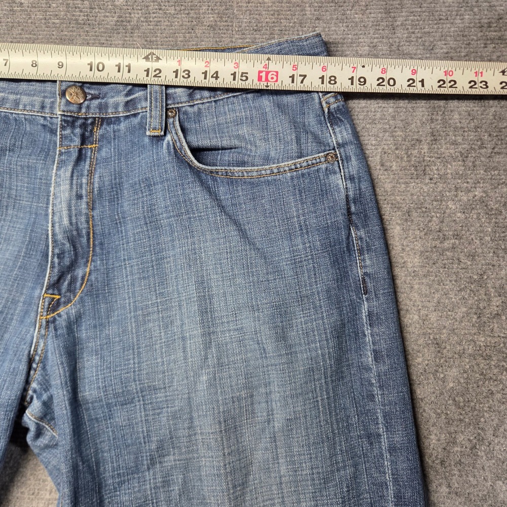 Agave Denimsmith Trademark Straight Cut Jeans Mens 36 Blue Premium Made USA - Picture 6 of 16